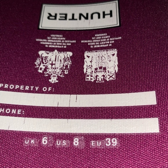 Purple/magenta hunter boots - Picture 3 of 3